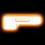 ORACLE Lighting Universal Illuminated LED Letter Badges - Matte White Surface Finish - P - Amber - 3140-P-005