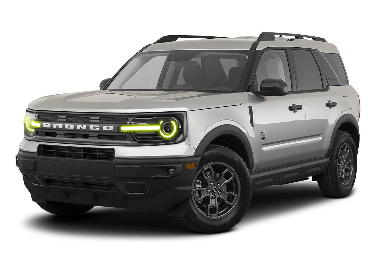 ORACLE Lighting 2021-2025 Ford Bronco Sport ColorSHIFT RGB+W Headlight DRL + Halo Upgrade
