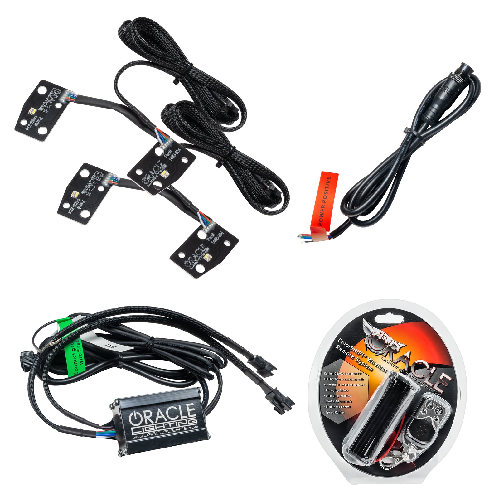 ORACLE Lighting 2021-2025 Ford Bronco ColorSHIFT® RGB+W Headlight Halo Upgrade Kit - w/RF Controller