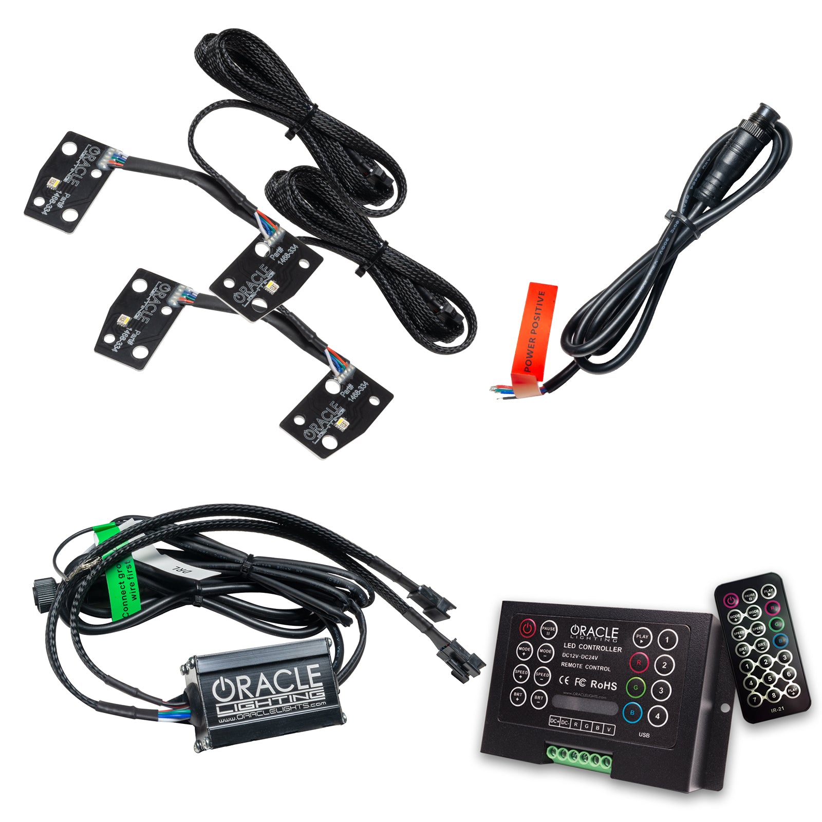 ORACLE Lighting 2021-2025 Ford Bronco ColorSHIFT® RGB+W Headlight Halo Upgrade Kit - w/2.0 Controller