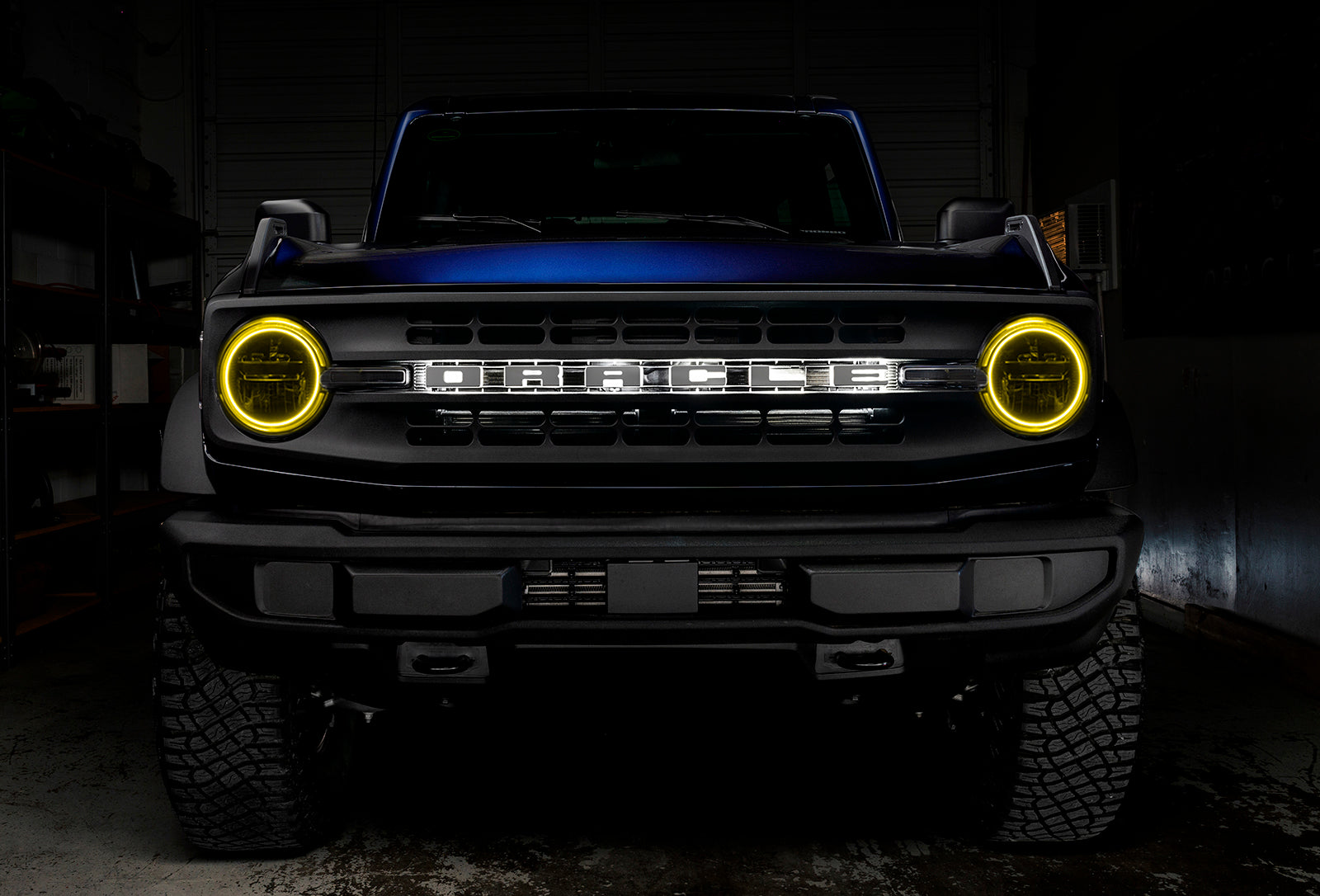 ORACLE Lighting 2021-2025 Ford Bronco LED Headlight Halo Kit - Base Headlights