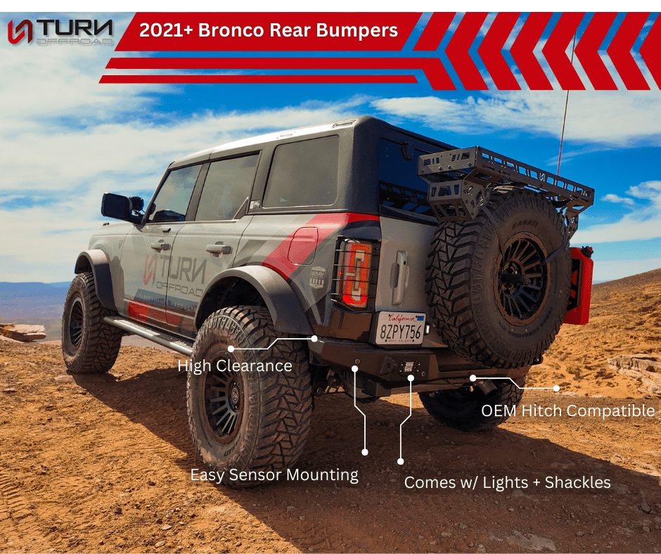 2021-2026 Ford Bronco Rear Bumper - Zero Series