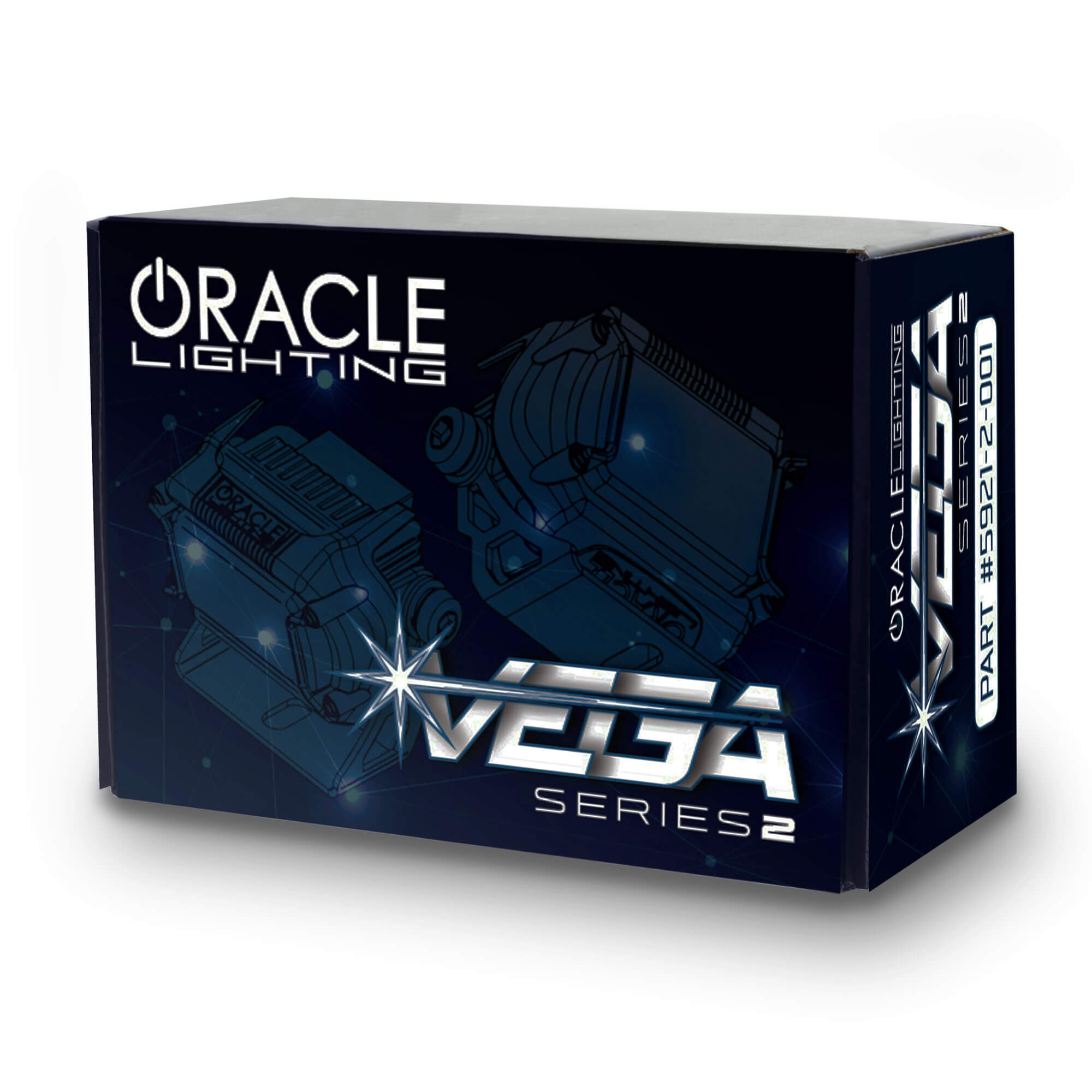 ORACLE Lighting Universal A-Pillar Hood Mount Brackets w/ VEGA™ Series 2 Spotlights