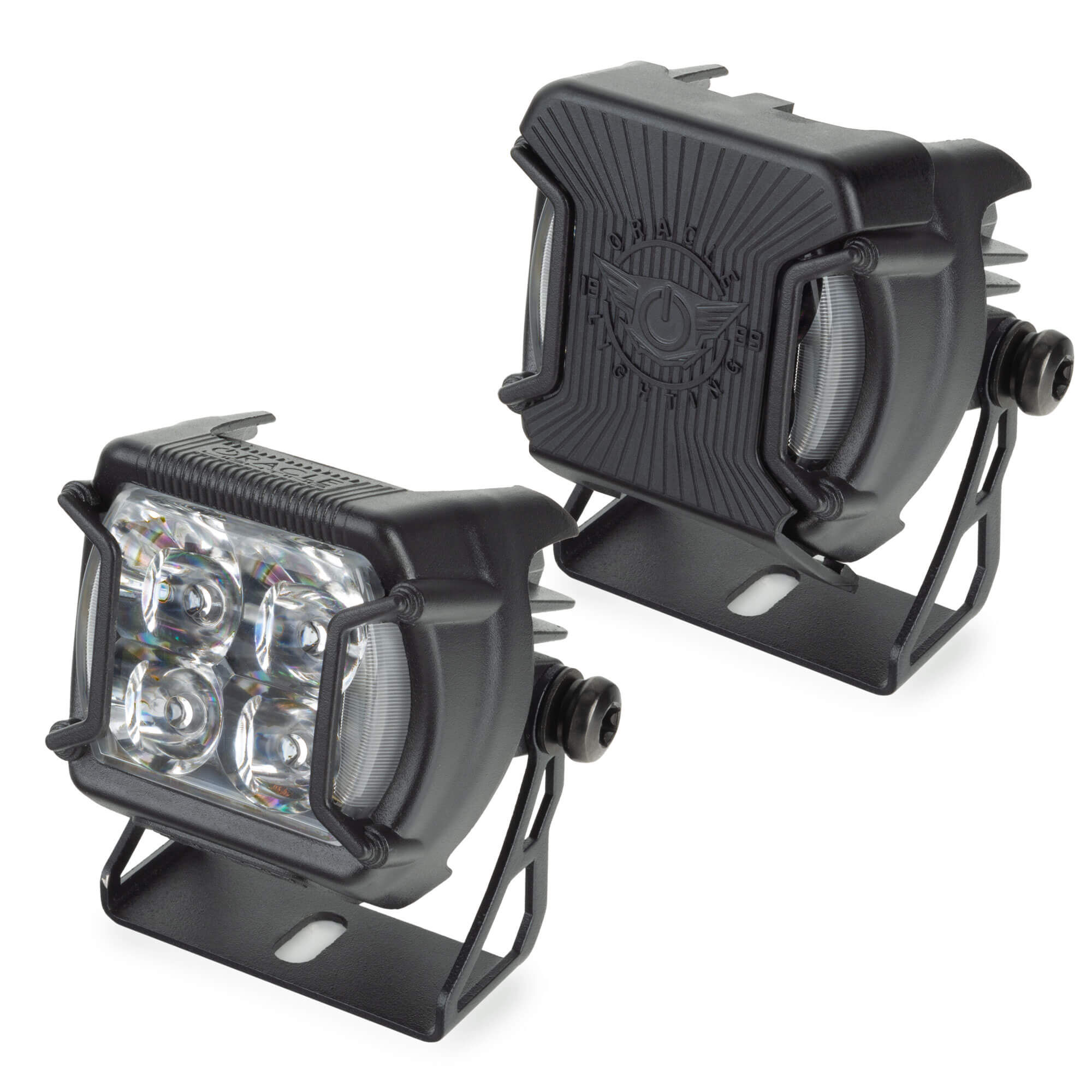ORACLE Lighting Universal A-Pillar Hood Mount Brackets w/ VEGA™ Series 4 Spotlights
