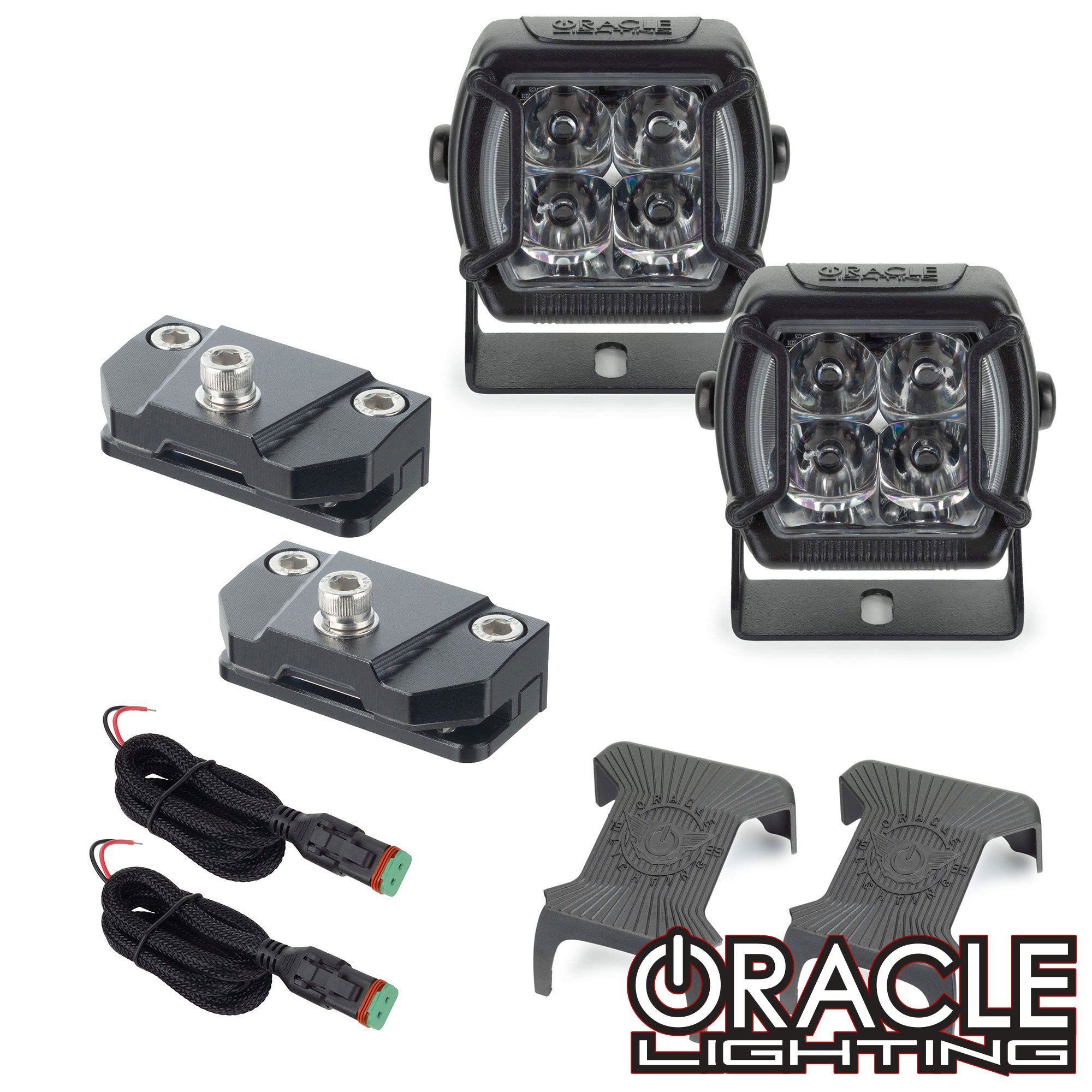 ORACLE Lighting Universal A-Pillar Hood Mount Brackets w/ VEGA™ Series 4 Spotlights