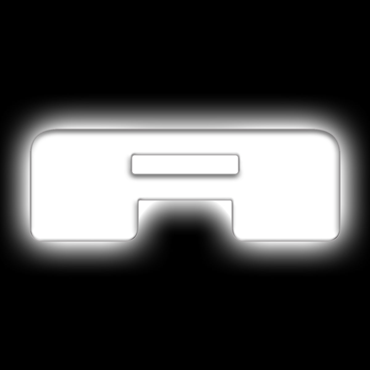 ORACLE Lighting Universal Illuminated LED Letter Badges - Matte White Surface Finish - A - White - 3140-A-001 Main image
