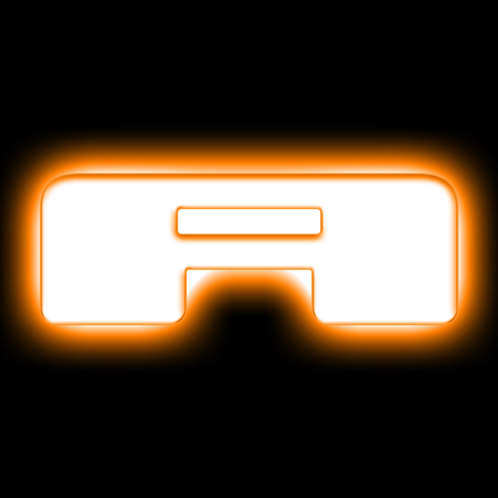 ORACLE Lighting Universal Illuminated LED Letter Badges - Matte White Surface Finish - A - Amber
