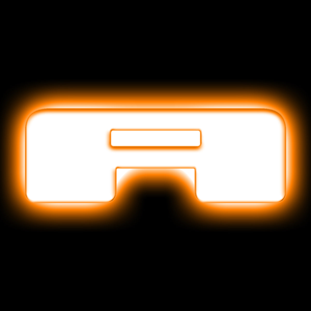ORACLE Lighting Universal Illuminated LED Letter Badges - Matte White Surface Finish - A - Amber - 3140-A-005 Main image