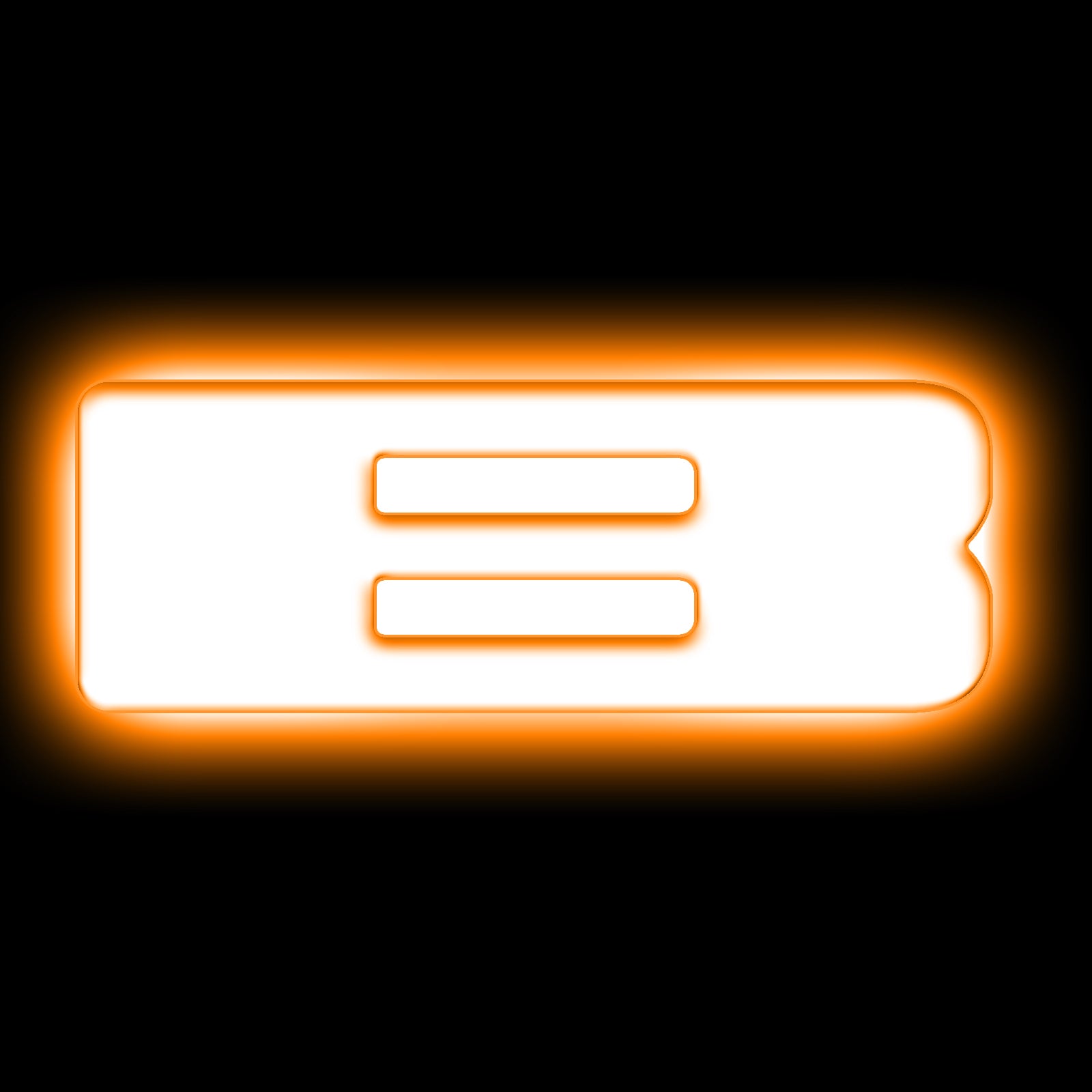 ORACLE Lighting Universal Illuminated LED Letter Badges - Matte White Surface Finish - B - Amber
