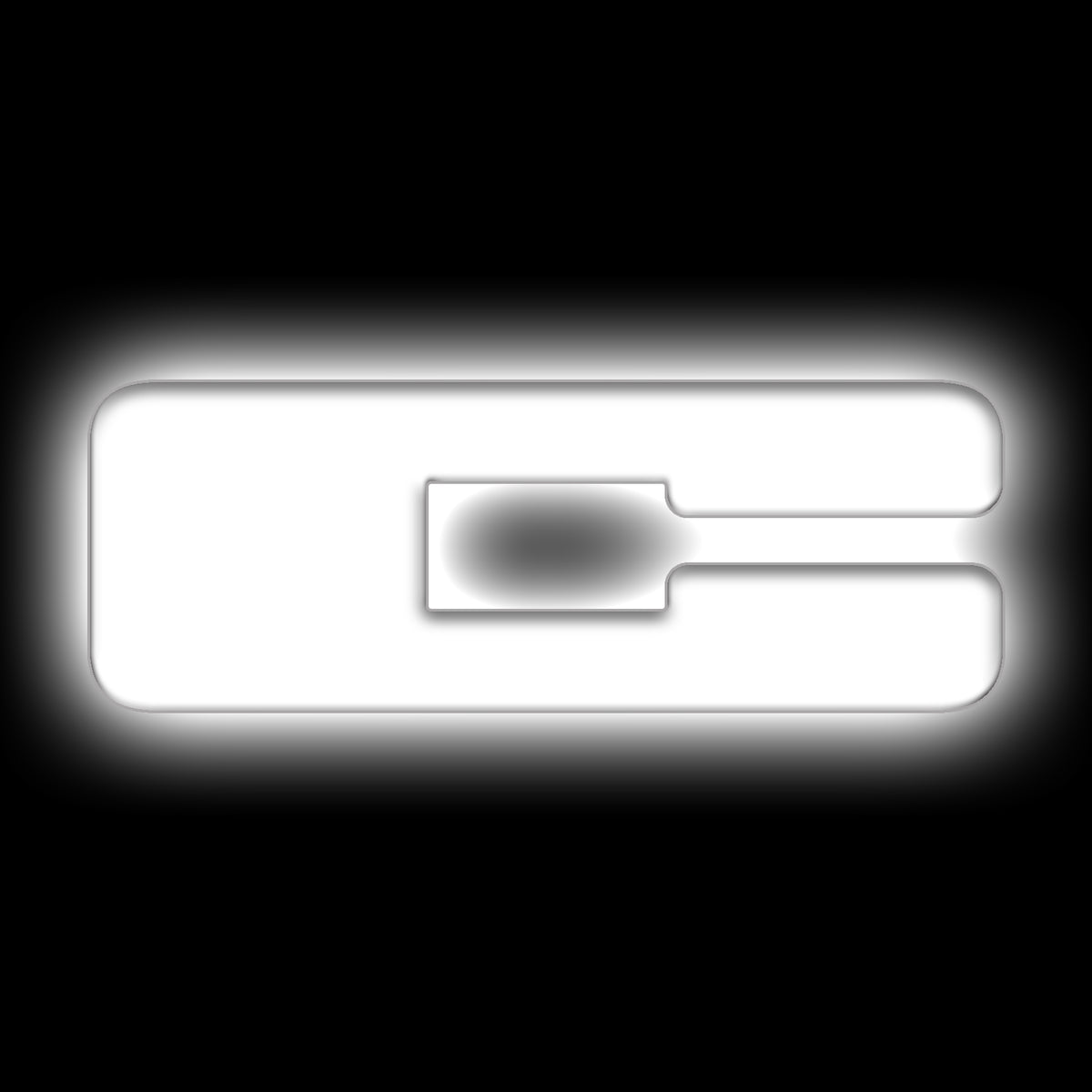 ORACLE Lighting Universal Illuminated LED Letter Badges - Matte White Surface Finish - C - White - 3140-C-001 Main image