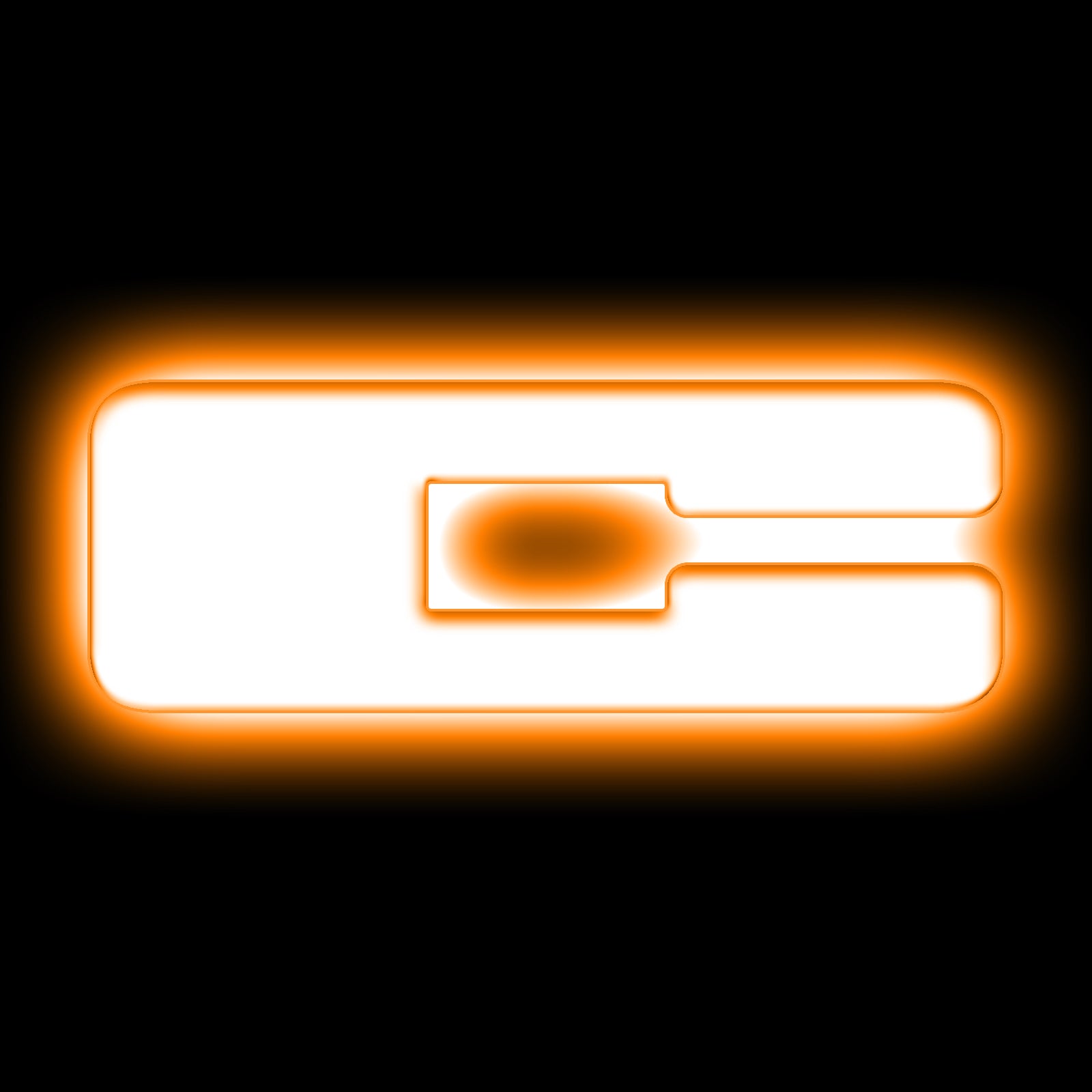 ORACLE Lighting Universal Illuminated LED Letter Badges - Matte White Surface Finish - C - Amber