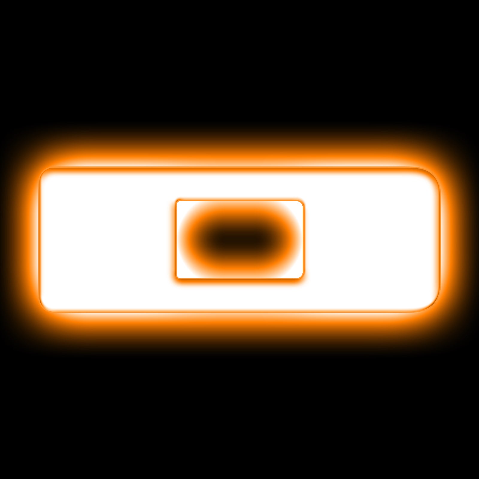 ORACLE Lighting Universal Illuminated LED Letter Badges - Matte White Surface Finish - D - Amber