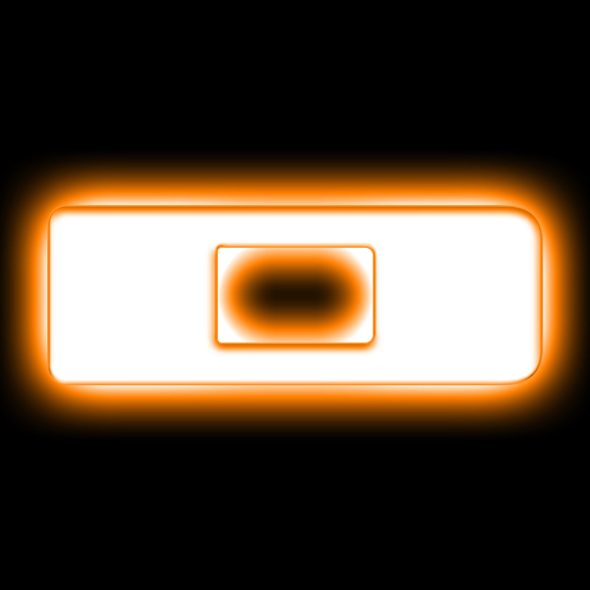 ORACLE Lighting Universal Illuminated LED Letter Badges - Matte White Surface Finish - D - Amber - 3140-D-005