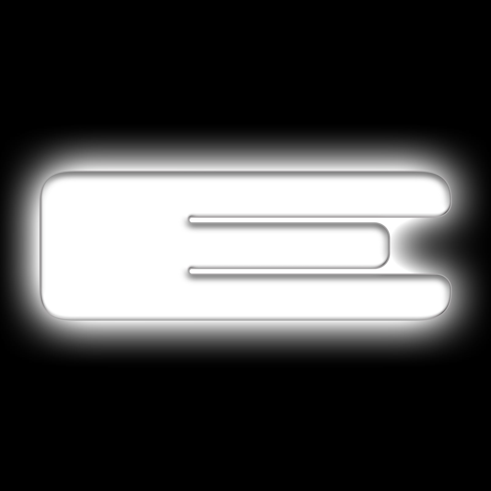 ORACLE Lighting Universal Illuminated LED Letter Badges - Matte White Surface Finish - E - White