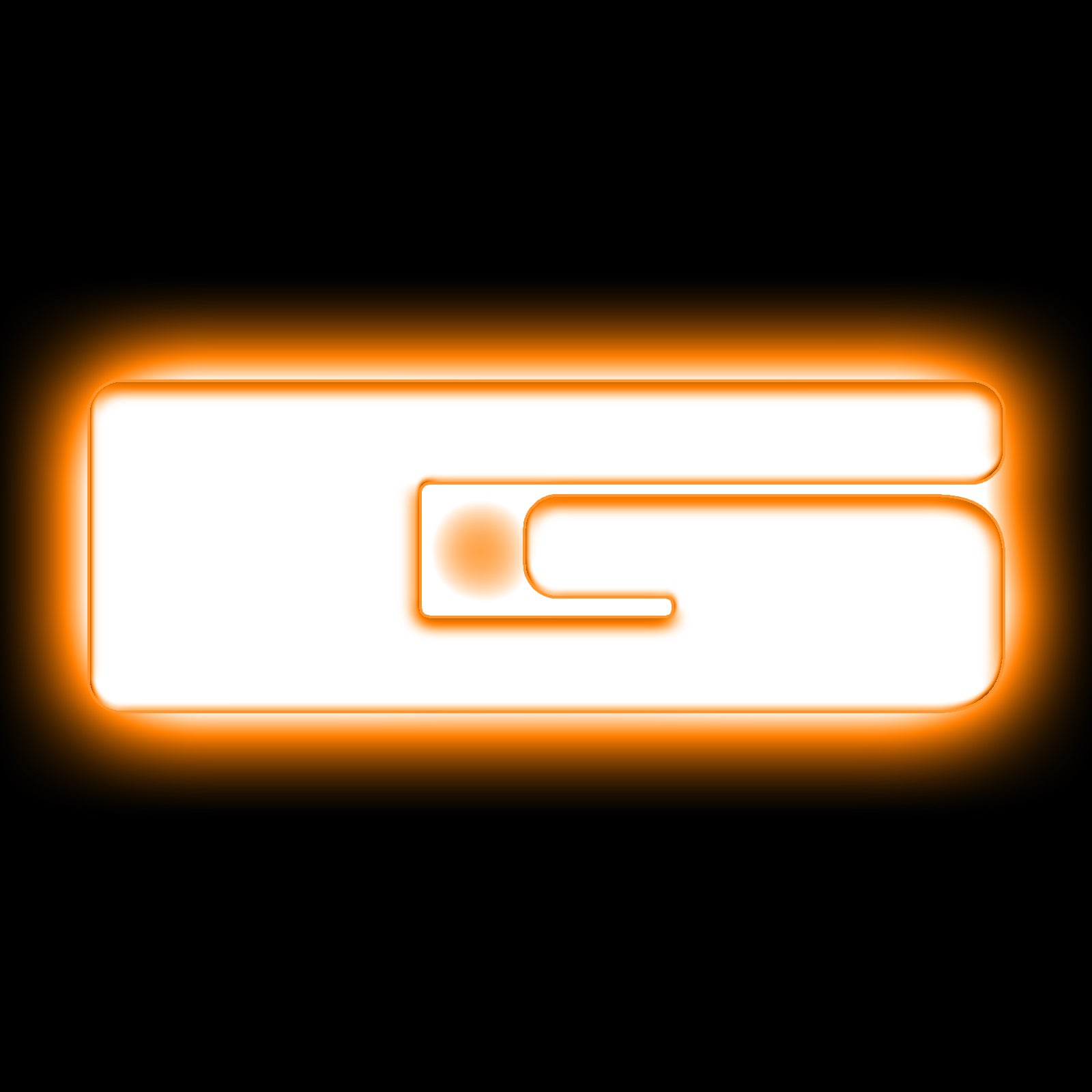 ORACLE Lighting Universal Illuminated LED Letter Badges - Matte White Surface Finish - G - Amber