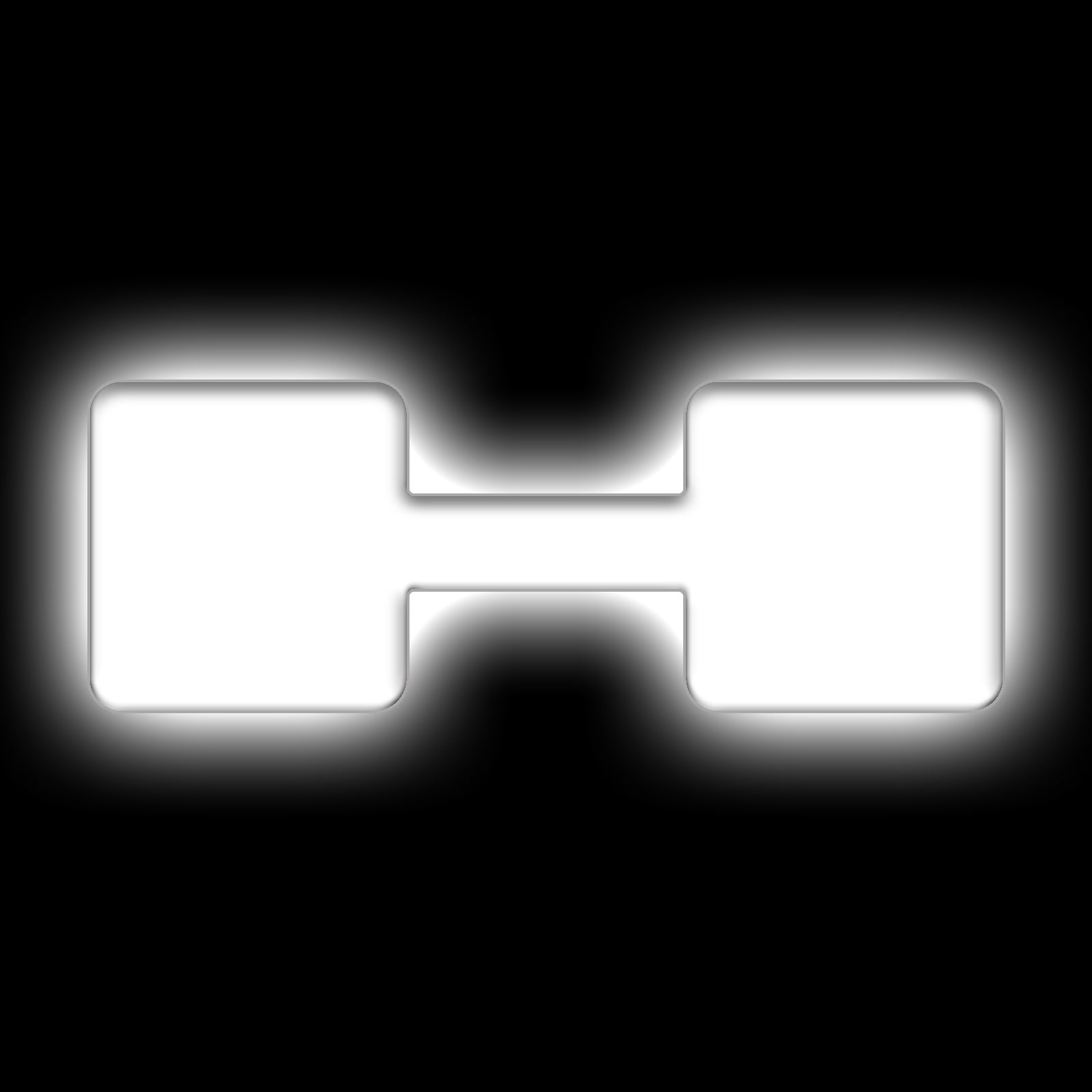 ORACLE Lighting Universal Illuminated LED Letter Badges - Matte White Surface Finish - H - White