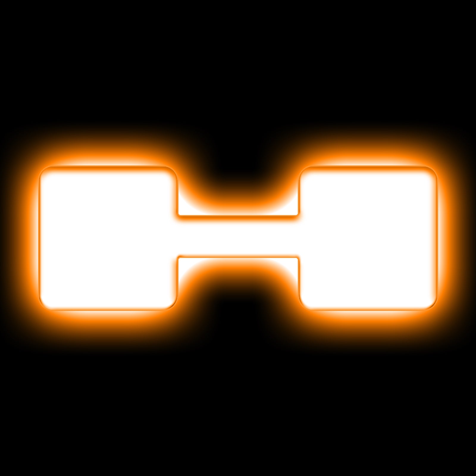 ORACLE Lighting Universal Illuminated LED Letter Badges - Matte White Surface Finish - H - Amber