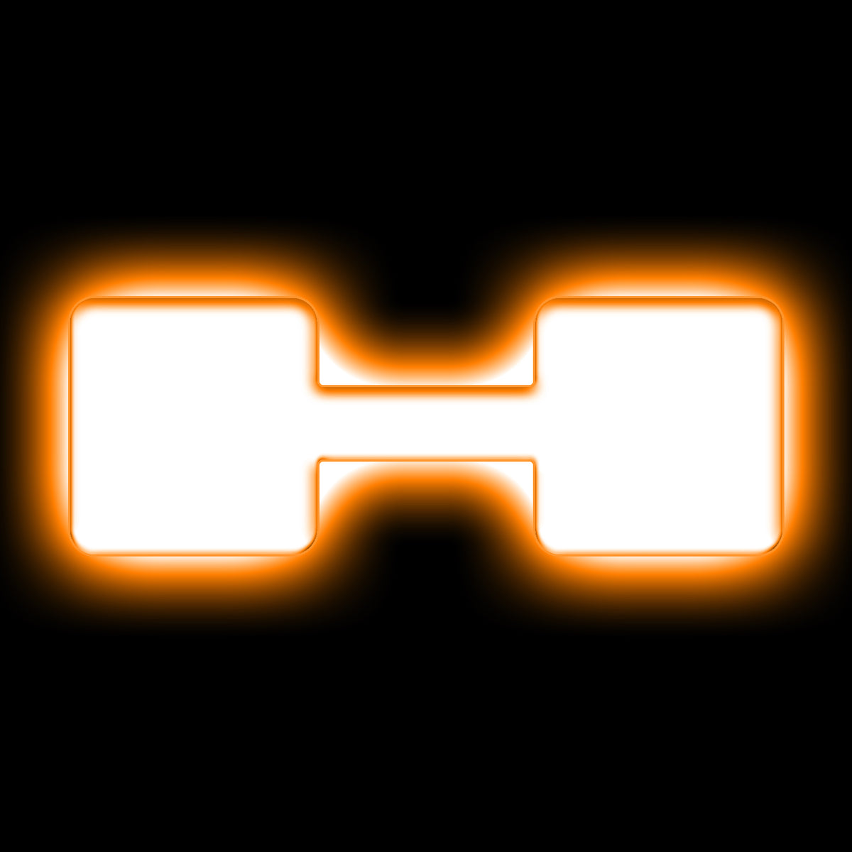 ORACLE Lighting Universal Illuminated LED Letter Badges - Matte White Surface Finish - H - Amber - 3140-H-005 Main image