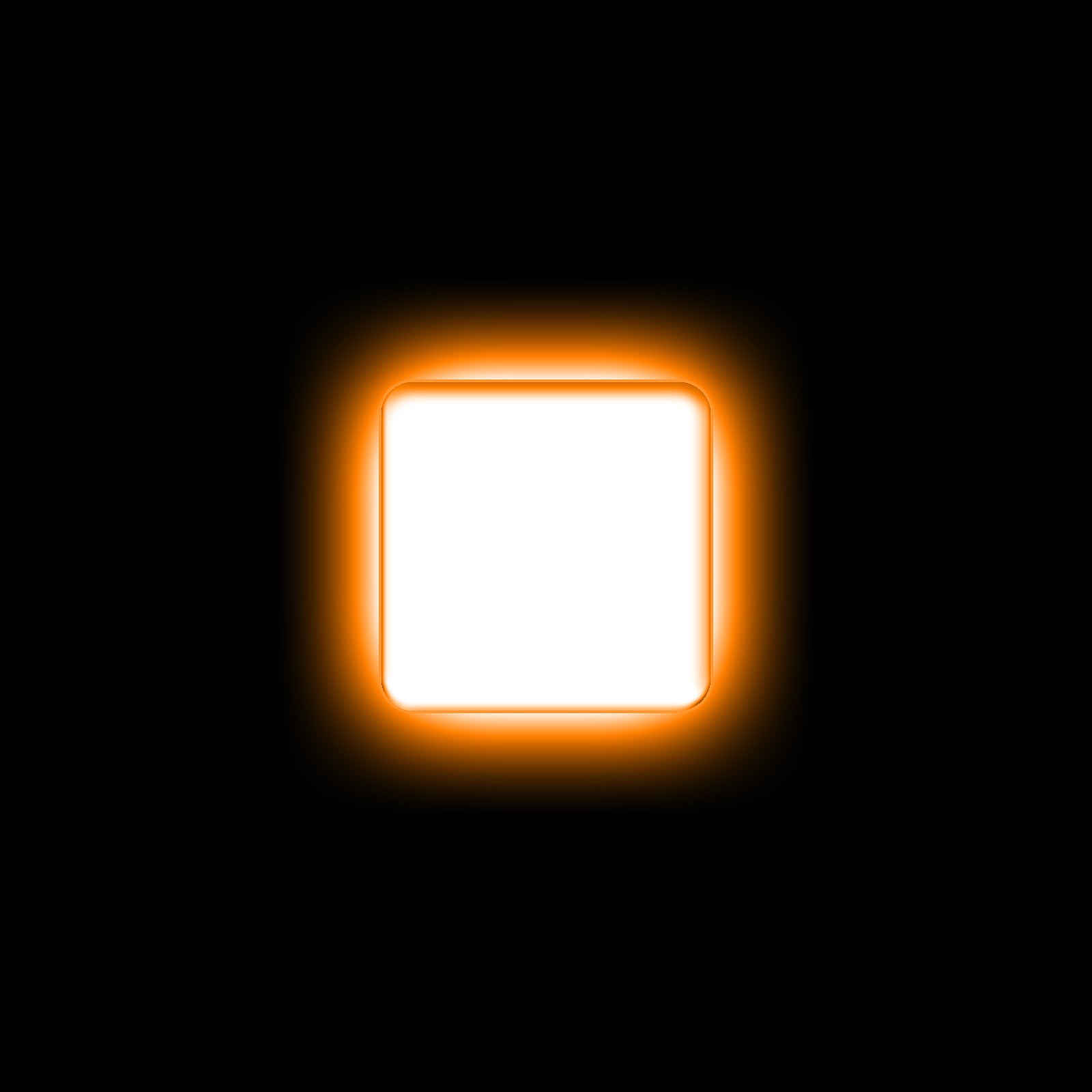ORACLE Lighting Universal Illuminated LED Letter Badges - Matte White Surface Finish - I - Amber
