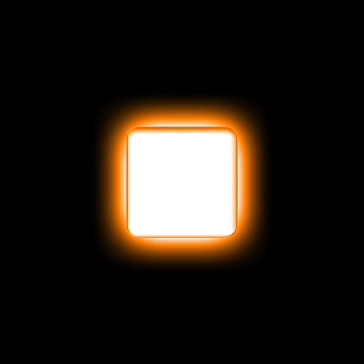 ORACLE Lighting Universal Illuminated LED Letter Badges - Matte White Surface Finish - I - Amber - 3140-I-005