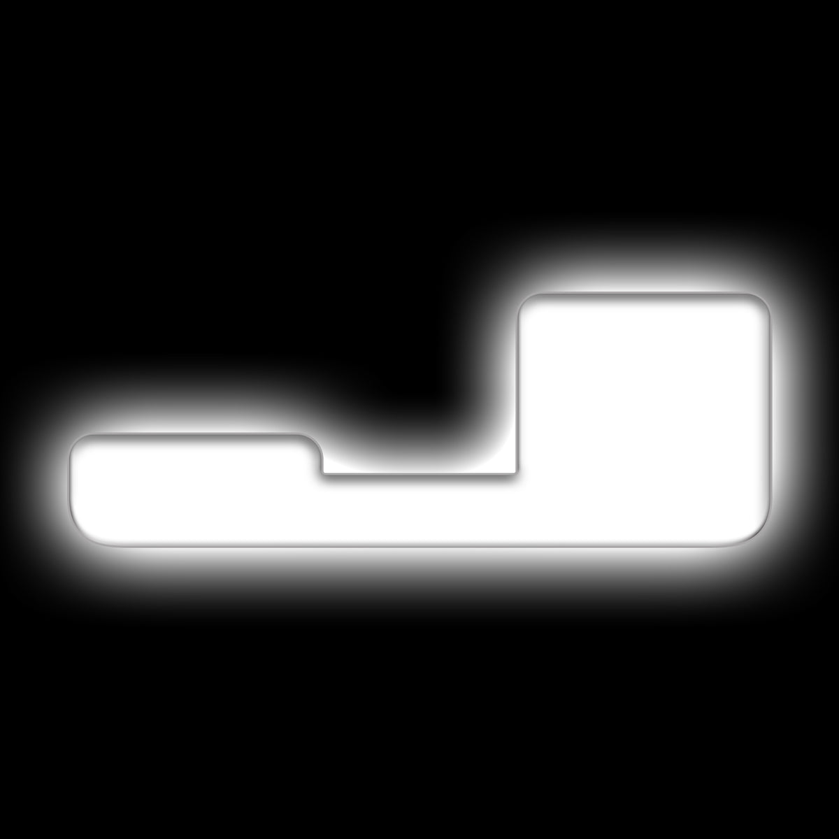 ORACLE Lighting Universal Illuminated LED Letter Badges - Matte White Surface Finish - J - White - 3140-J-001 Main image