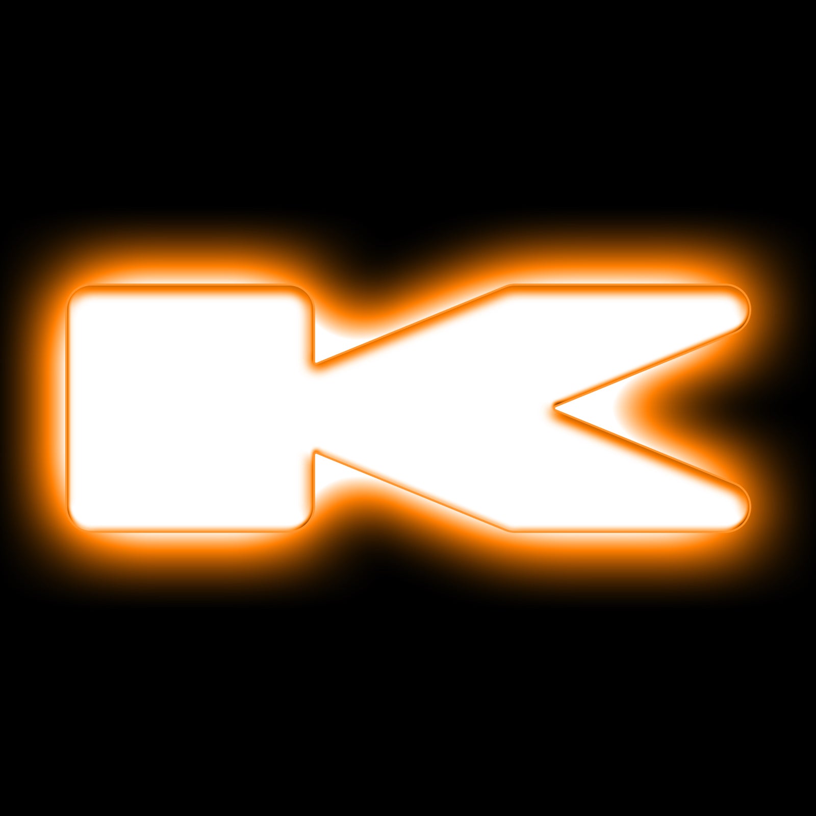 ORACLE Lighting Universal Illuminated LED Letter Badges - Matte White Surface Finish - K - Amber