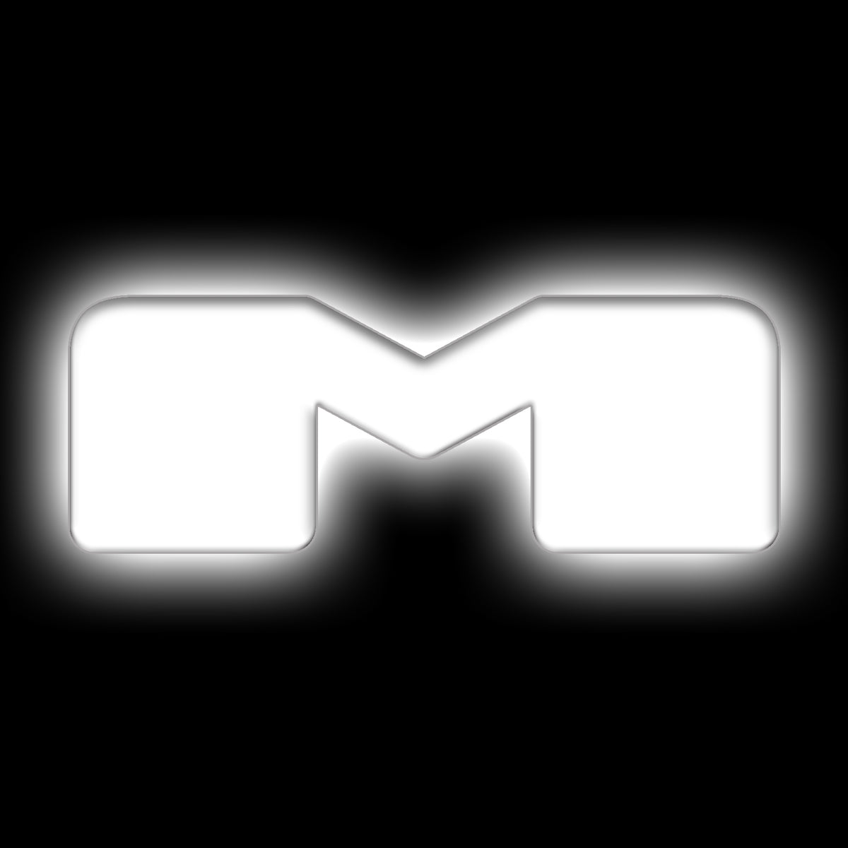 ORACLE Lighting Universal Illuminated LED Letter Badges - Matte White Surface Finish - M - White - 3140-M-001 Main image