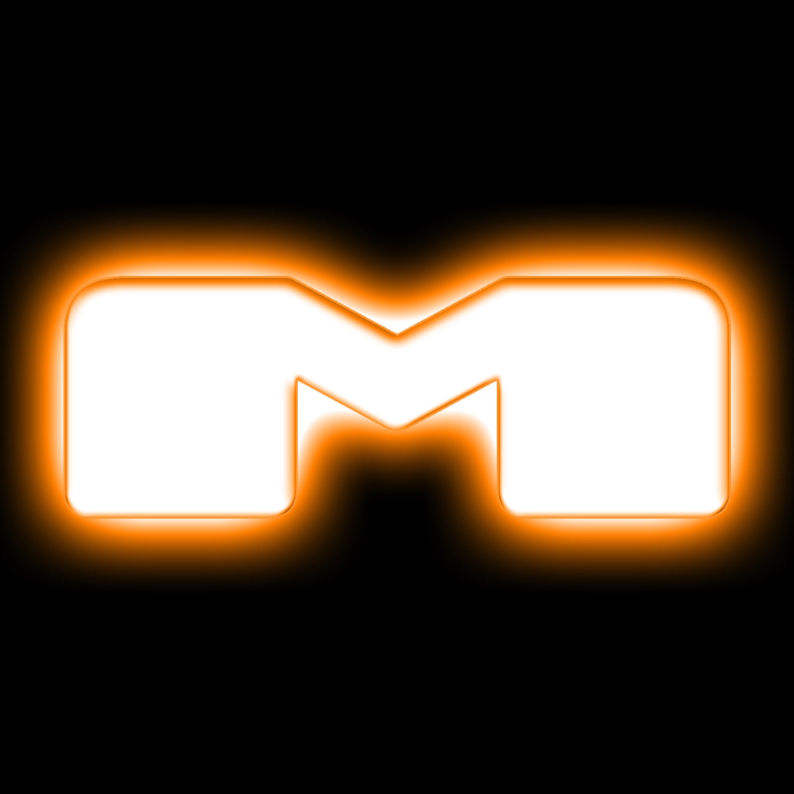 ORACLE Lighting Universal Illuminated LED Letter Badges - Matte White Surface Finish - M - Amber