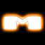 ORACLE Lighting Universal Illuminated LED Letter Badges - Matte White Surface Finish - M - Amber - 3140-M-005