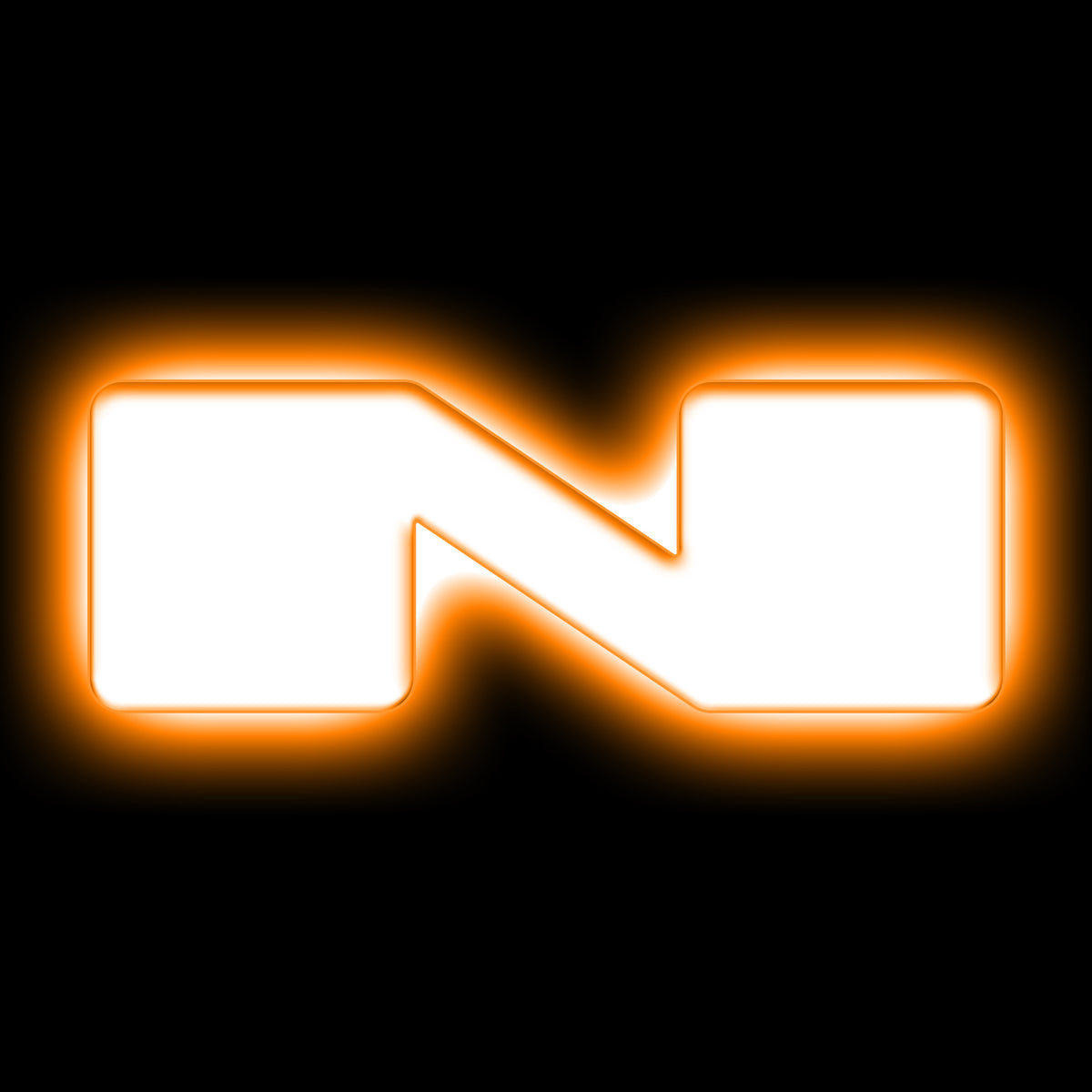 ORACLE Lighting Universal Illuminated LED Letter Badges - Matte White Surface Finish - N - Amber - 3140-N-005 Main image