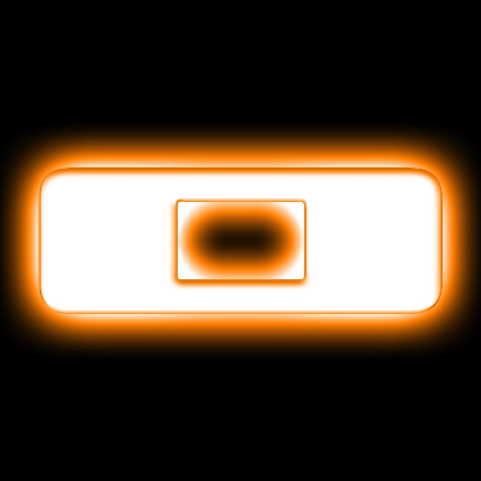 ORACLE Lighting Universal Illuminated LED Letter Badges - Matte White Surface Finish - O - Amber