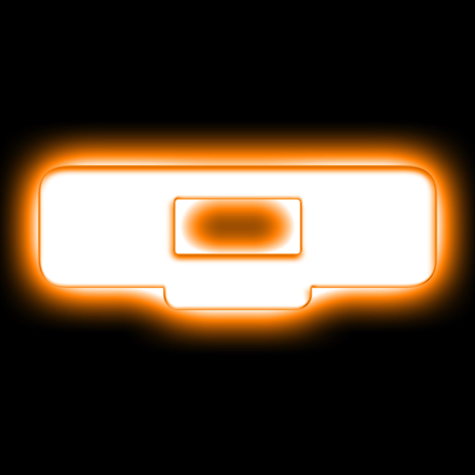 ORACLE Lighting Universal Illuminated LED Letter Badges - Matte White Surface Finish - Q - Amber