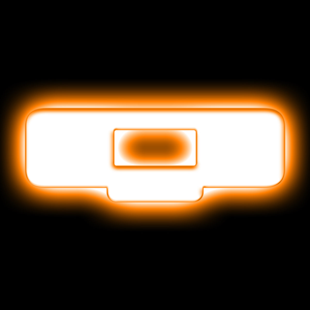 ORACLE Lighting Universal Illuminated LED Letter Badges - Matte White Surface Finish - Q - Amber - 3140-Q-005