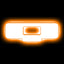 ORACLE Lighting Universal Illuminated LED Letter Badges - Matte White Surface Finish - Q - Amber - 3140-Q-005