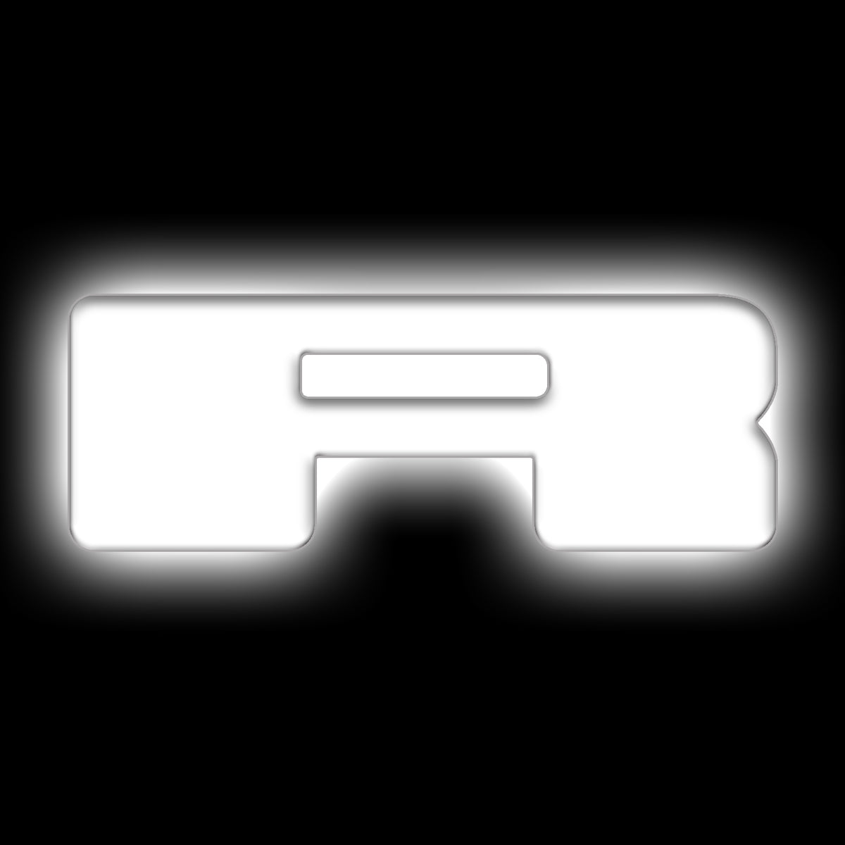 ORACLE Lighting Universal Illuminated LED Letter Badges - Matte White Surface Finish - R - White - 3140-R-001 Main image