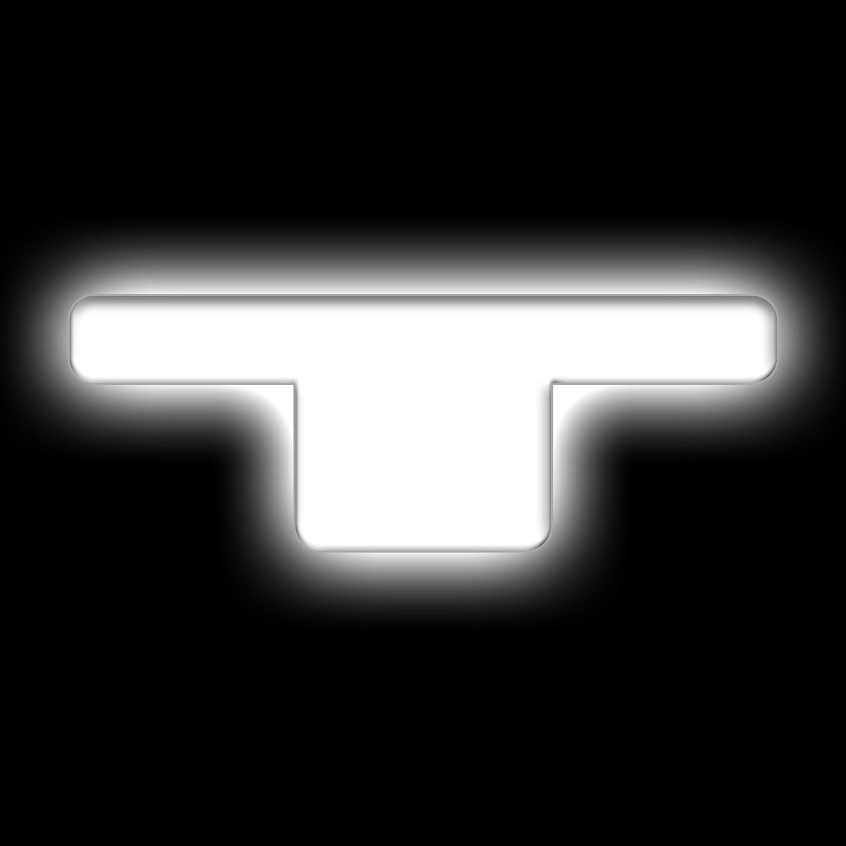 ORACLE Lighting Universal Illuminated LED Letter Badges - Matte White Surface Finish - T - White - 3140-T-001 Main image