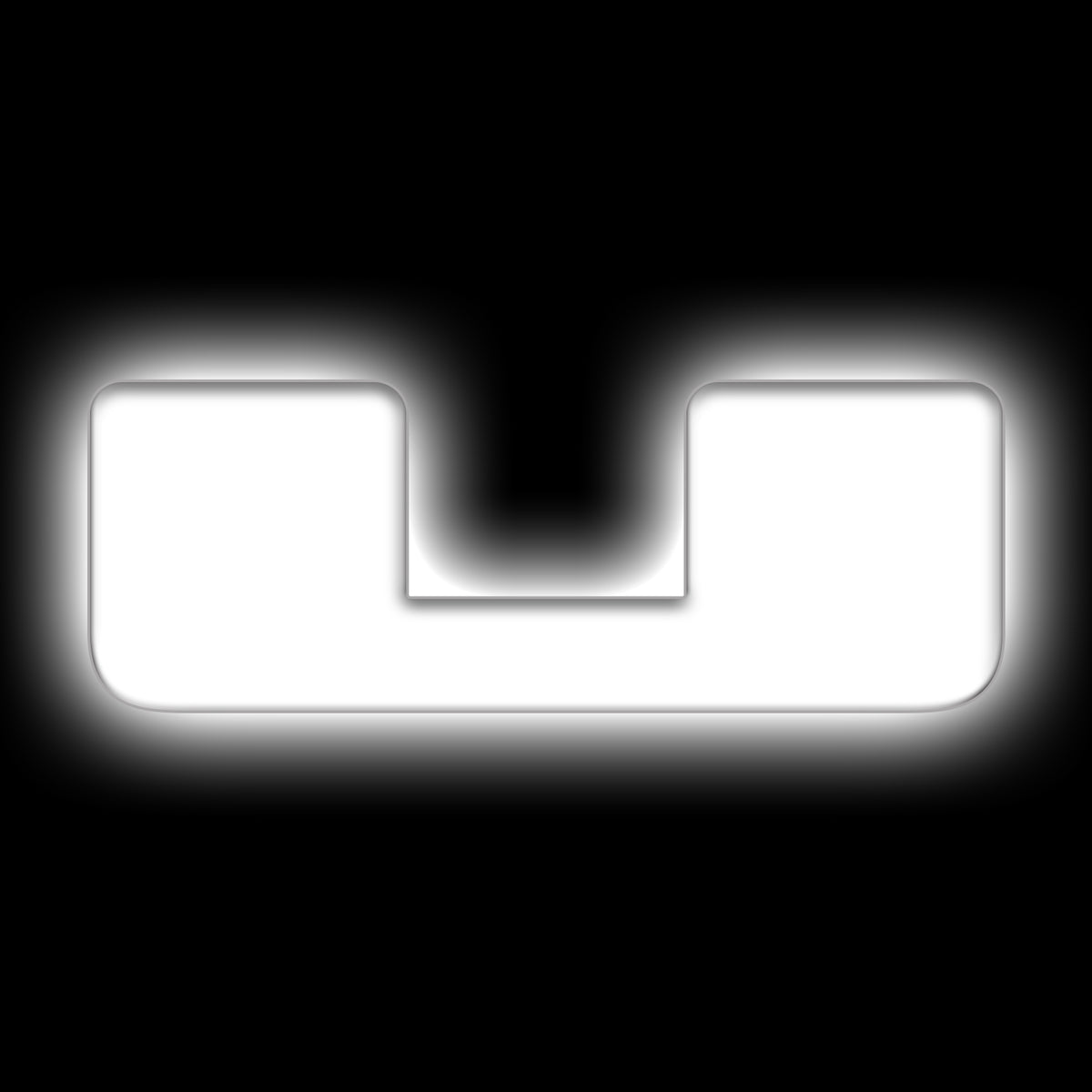 ORACLE Lighting Universal Illuminated LED Letter Badges - Matte White Surface Finish - U - White - 3140-U-001 Main image