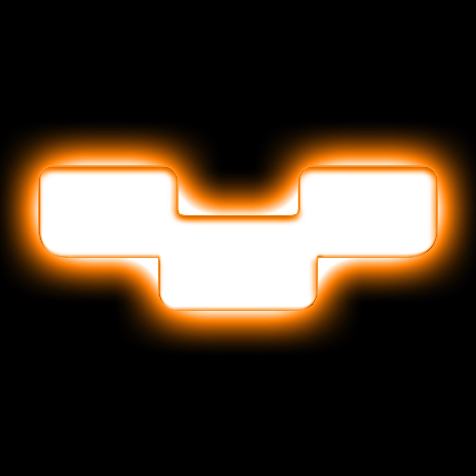 ORACLE Lighting Universal Illuminated LED Letter Badges - Matte White Surface Finish - Y - Amber