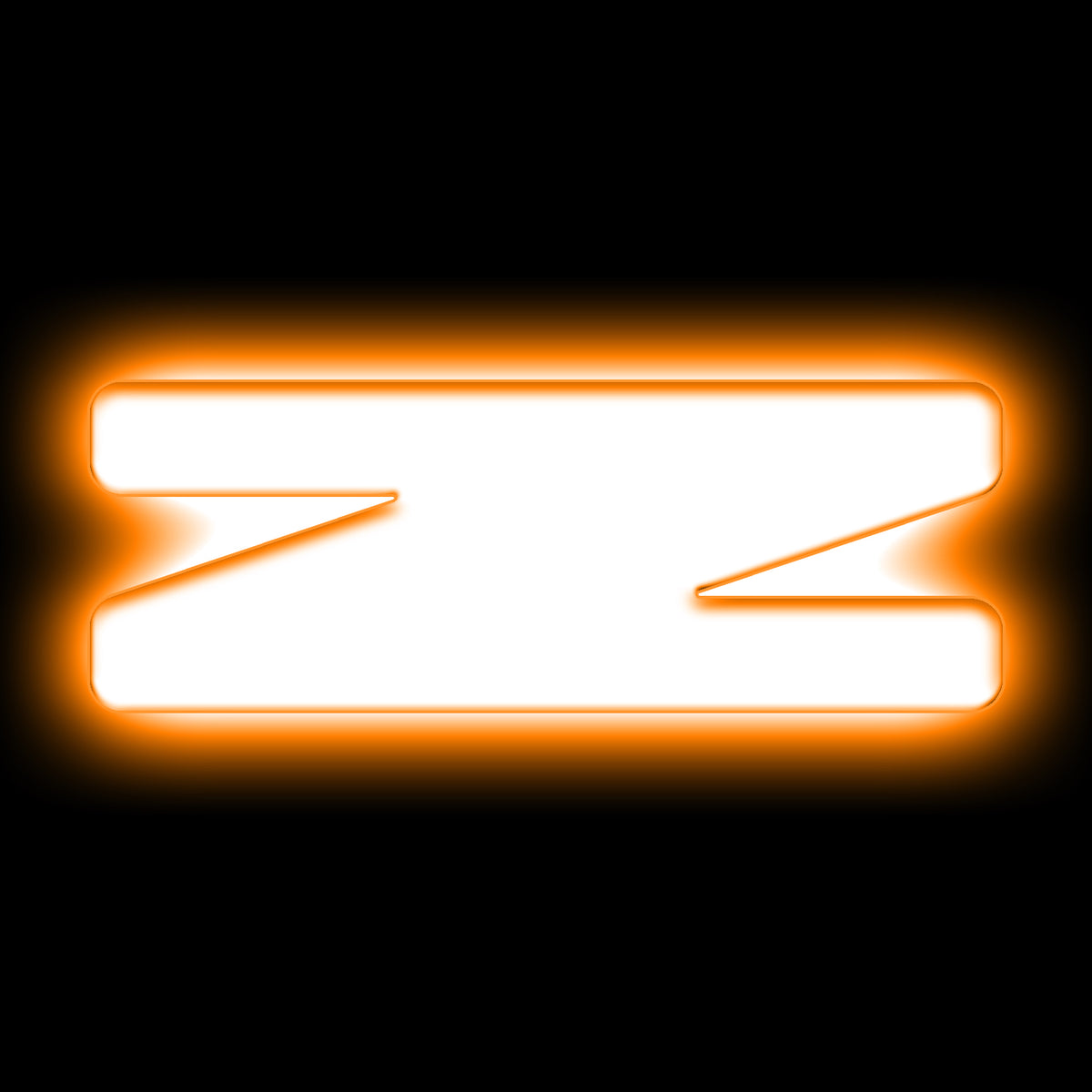 ORACLE Lighting Universal Illuminated LED Letter Badges - Matte White Surface Finish - Z - Amber - 3140-Z-005 Main image