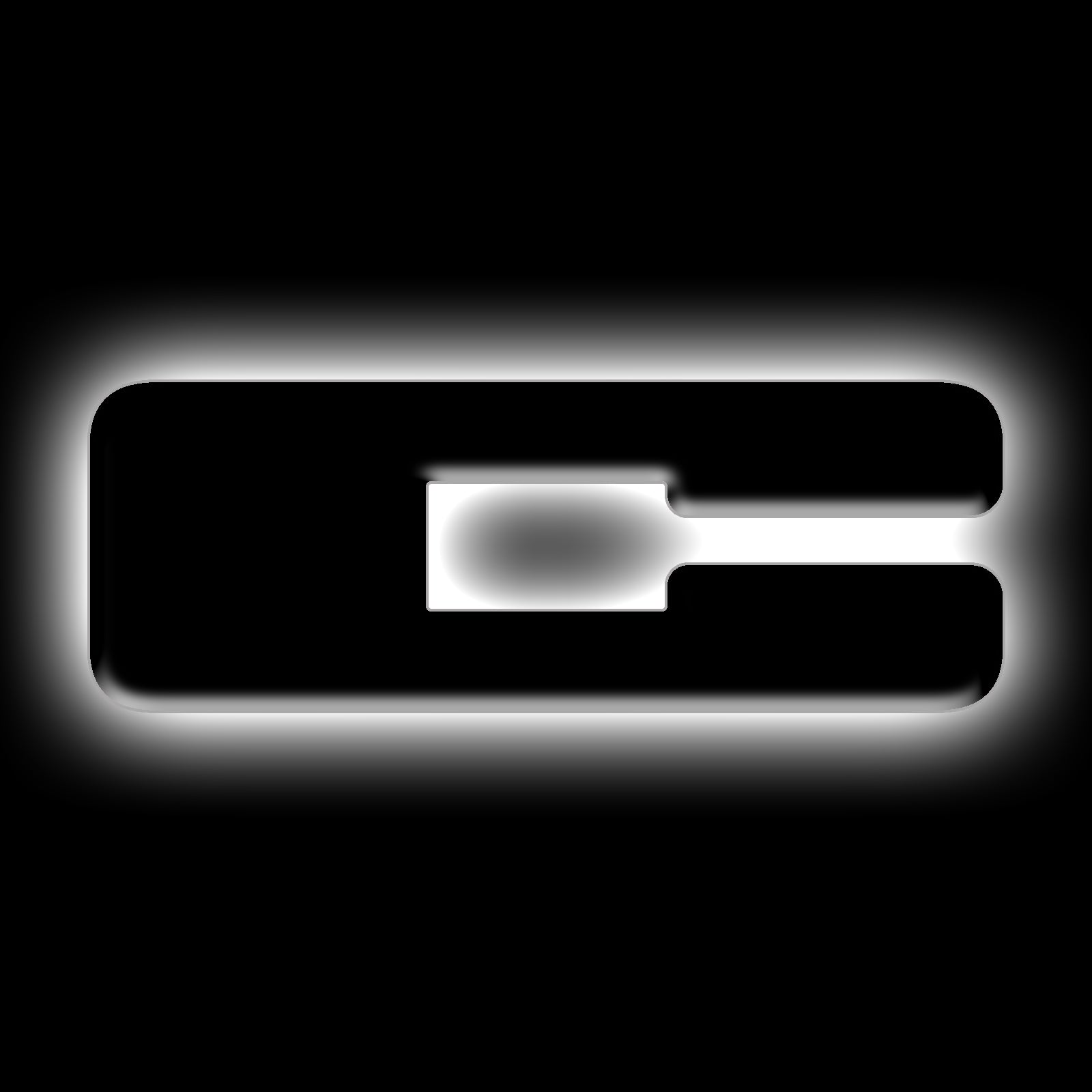 ORACLE Lighting Universal Illuminated LED Letter Badges - Matte Black Surface Finish - C - White