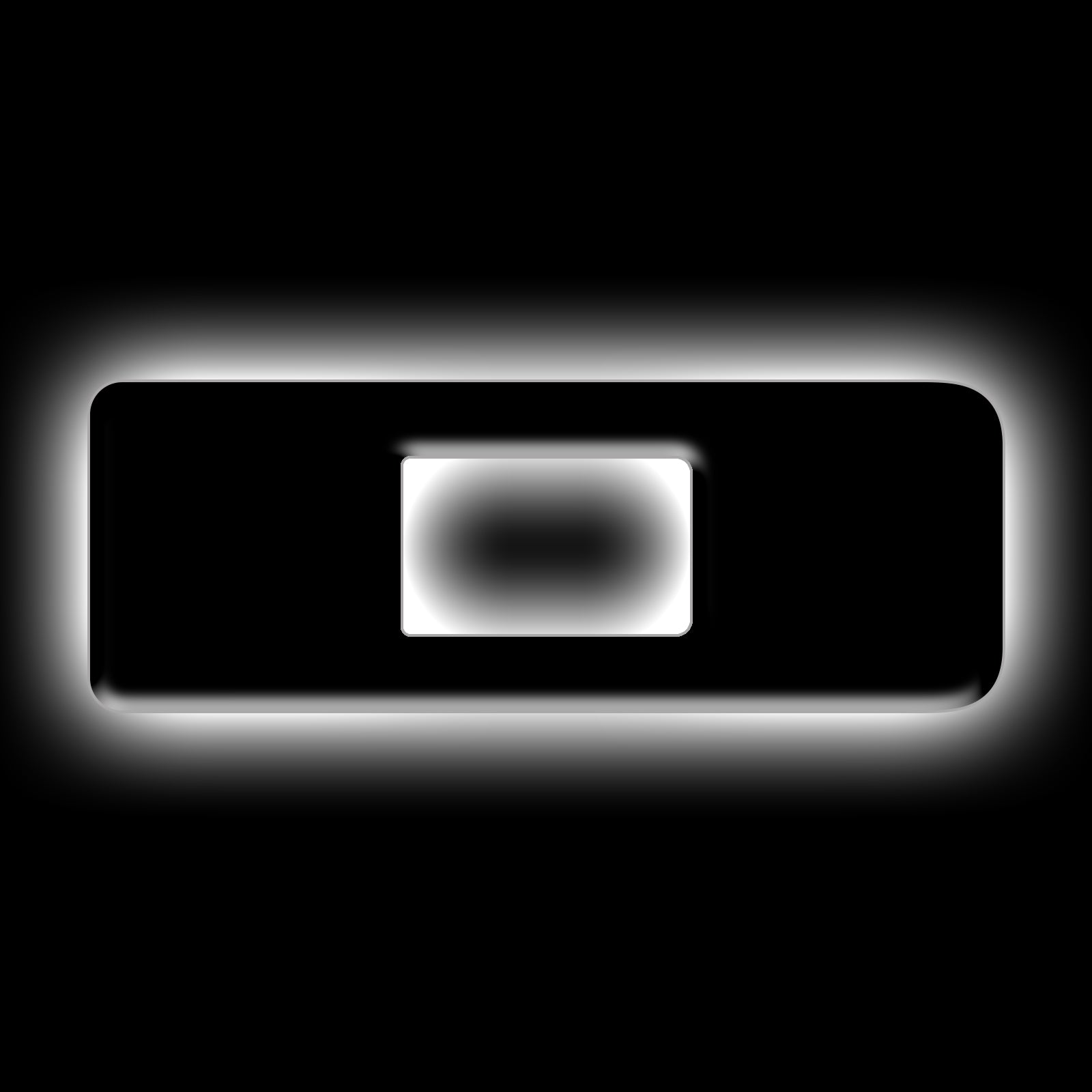 ORACLE Lighting Universal Illuminated LED Letter Badges - Matte Black Surface Finish - D - White