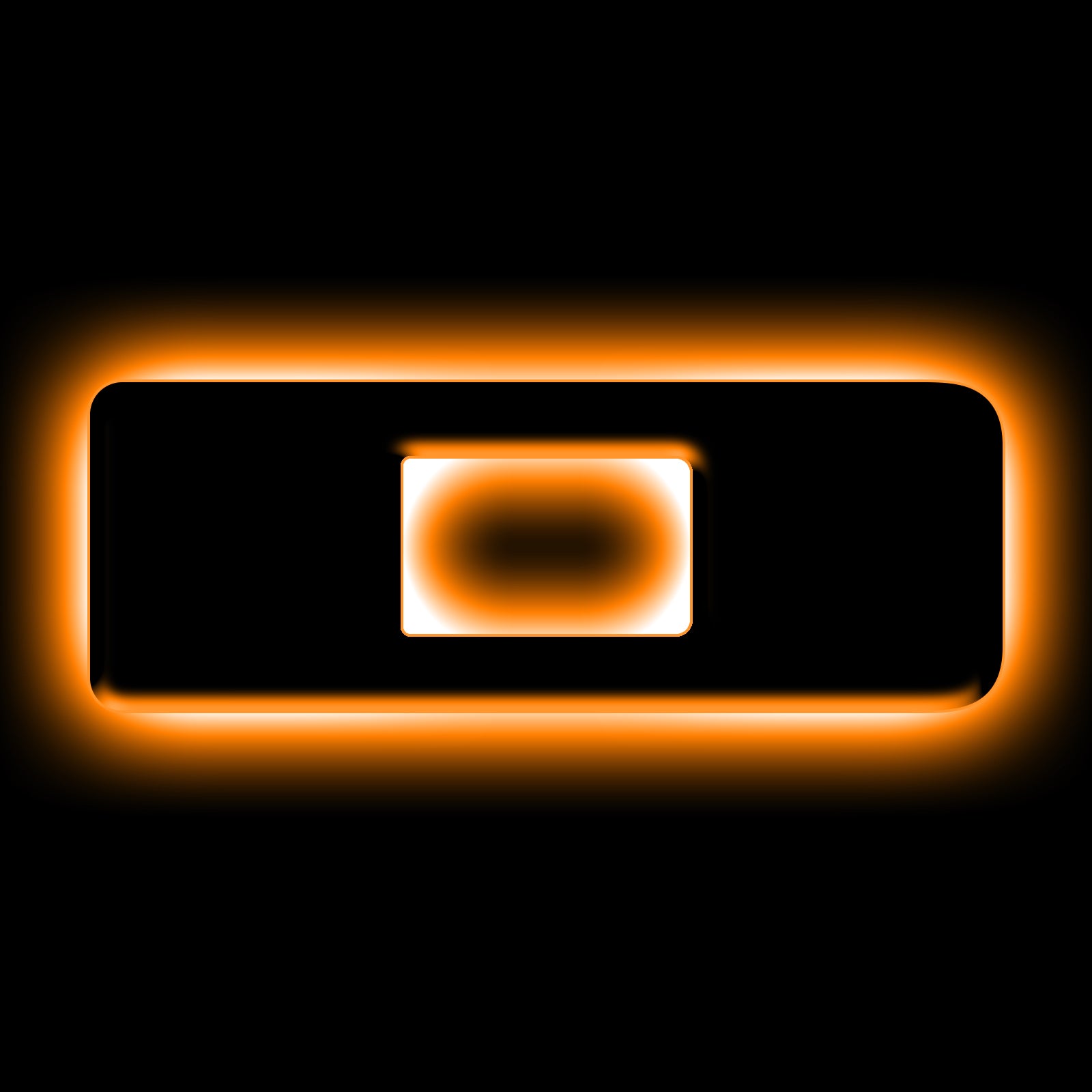 ORACLE Lighting Universal Illuminated LED Letter Badges - Matte Black Surface Finish - D - Amber