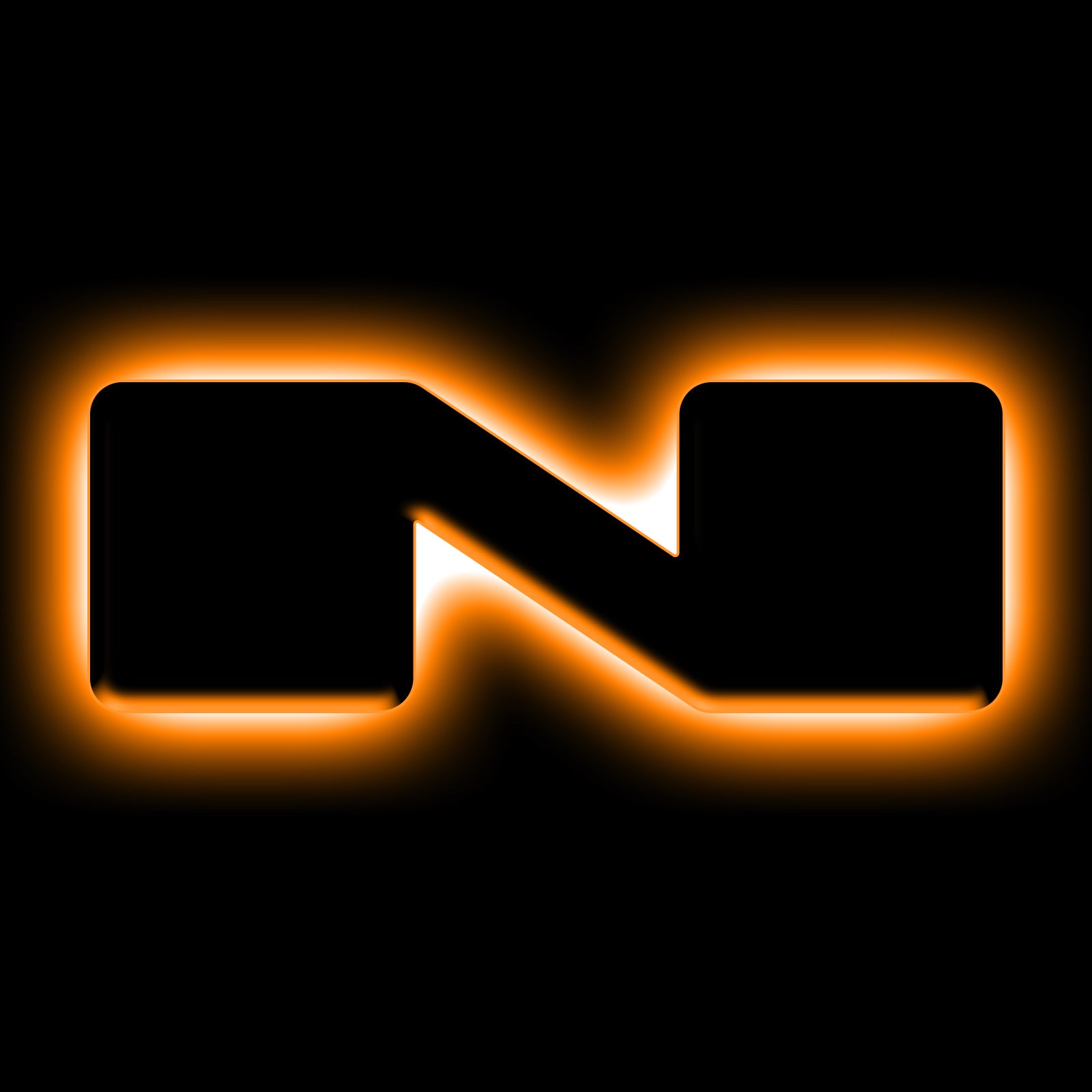 ORACLE Lighting Universal Illuminated LED Letter Badges - Matte Black Surface Finish - N - Amber