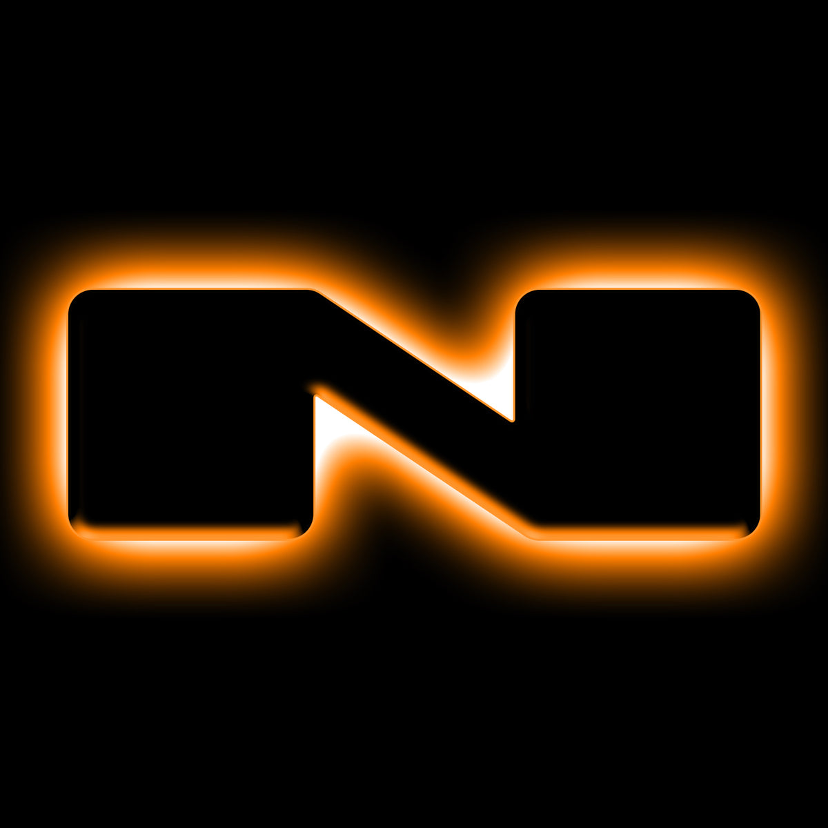 ORACLE Lighting Universal Illuminated LED Letter Badges - Matte Black Surface Finish - N - Amber - 3141-N-005