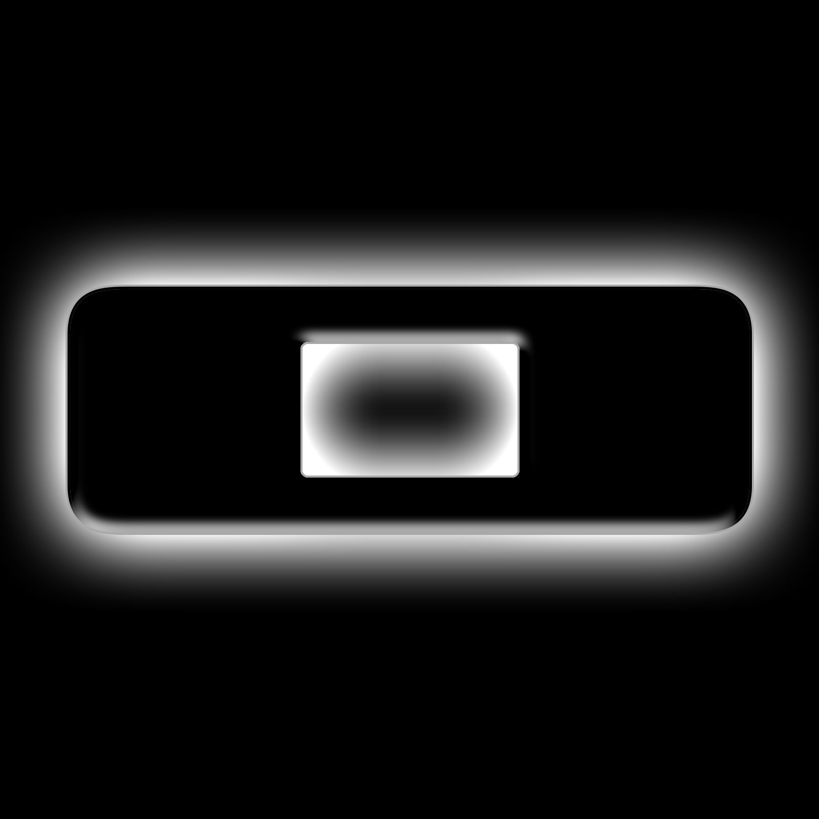 ORACLE Lighting Universal Illuminated LED Letter Badges - Matte Black Surface Finish - O - White