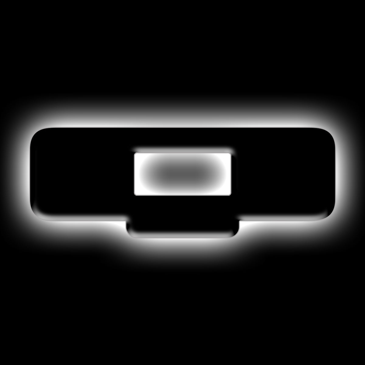 ORACLE Lighting Universal Illuminated LED Letter Badges - Matte Black Surface Finish - Q - White - 3141-Q-001