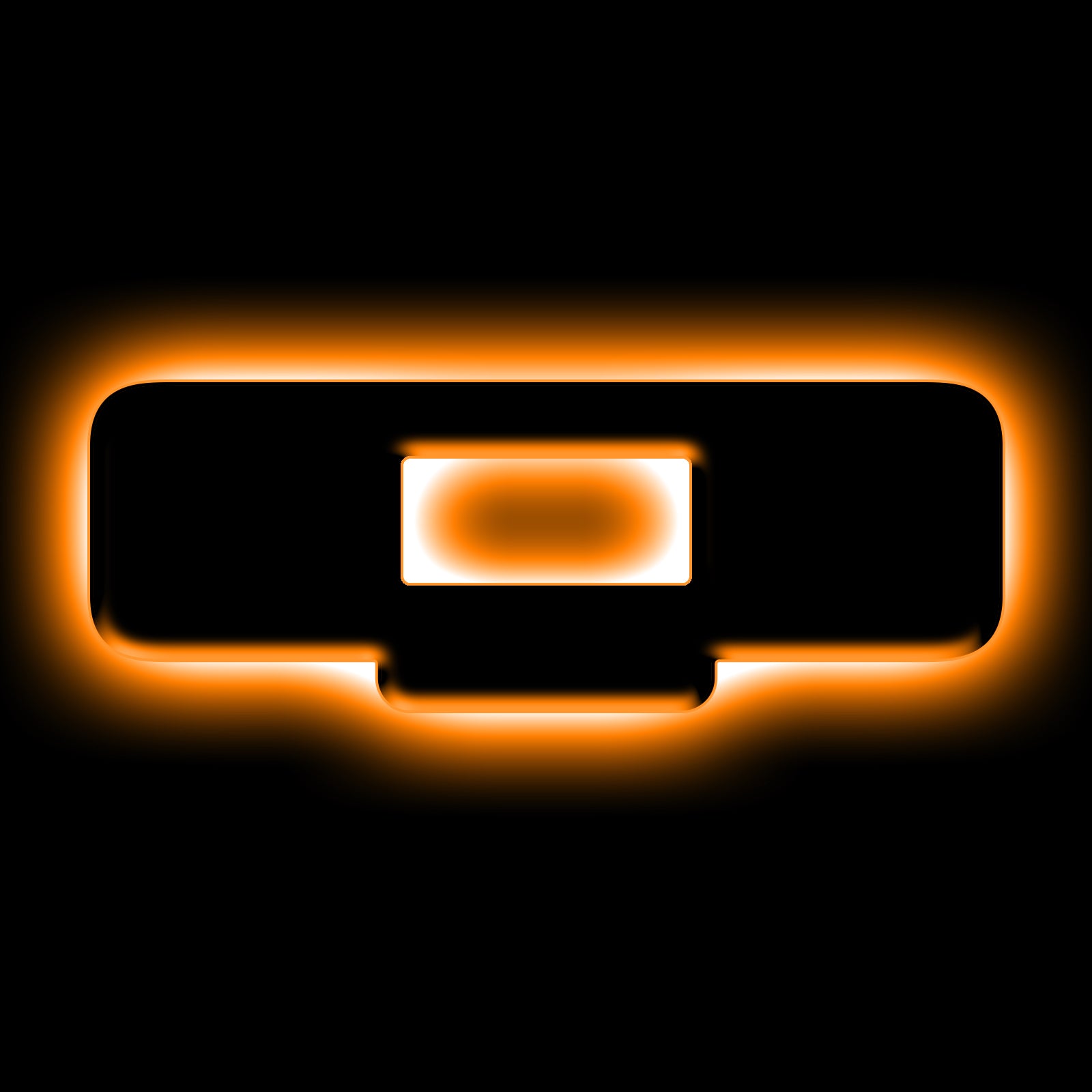 ORACLE Lighting Universal Illuminated LED Letter Badges - Matte Black Surface Finish - Q - Amber