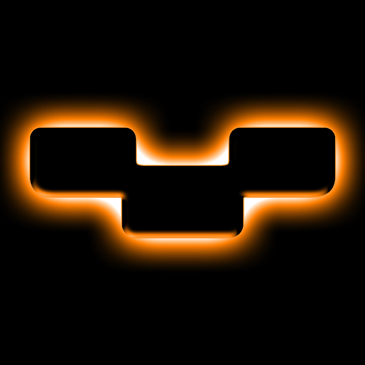 ORACLE Lighting Universal Illuminated LED Letter Badges - Matte Black Surface Finish - Y - Amber - 3141-Y-005 Main image