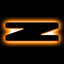 ORACLE Lighting Universal Illuminated LED Letter Badges - Matte Black Surface Finish - Z - Amber - 3141-Z-005