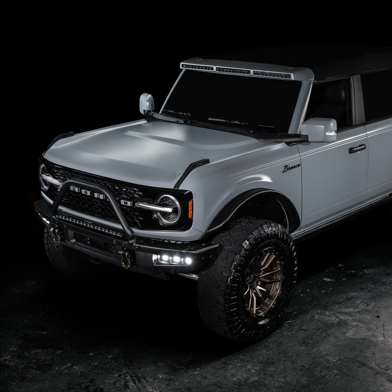 ORACLE Lighting 2021-2025 Ford Bronco Triple LED Fog Light Kit for Steel Bumper